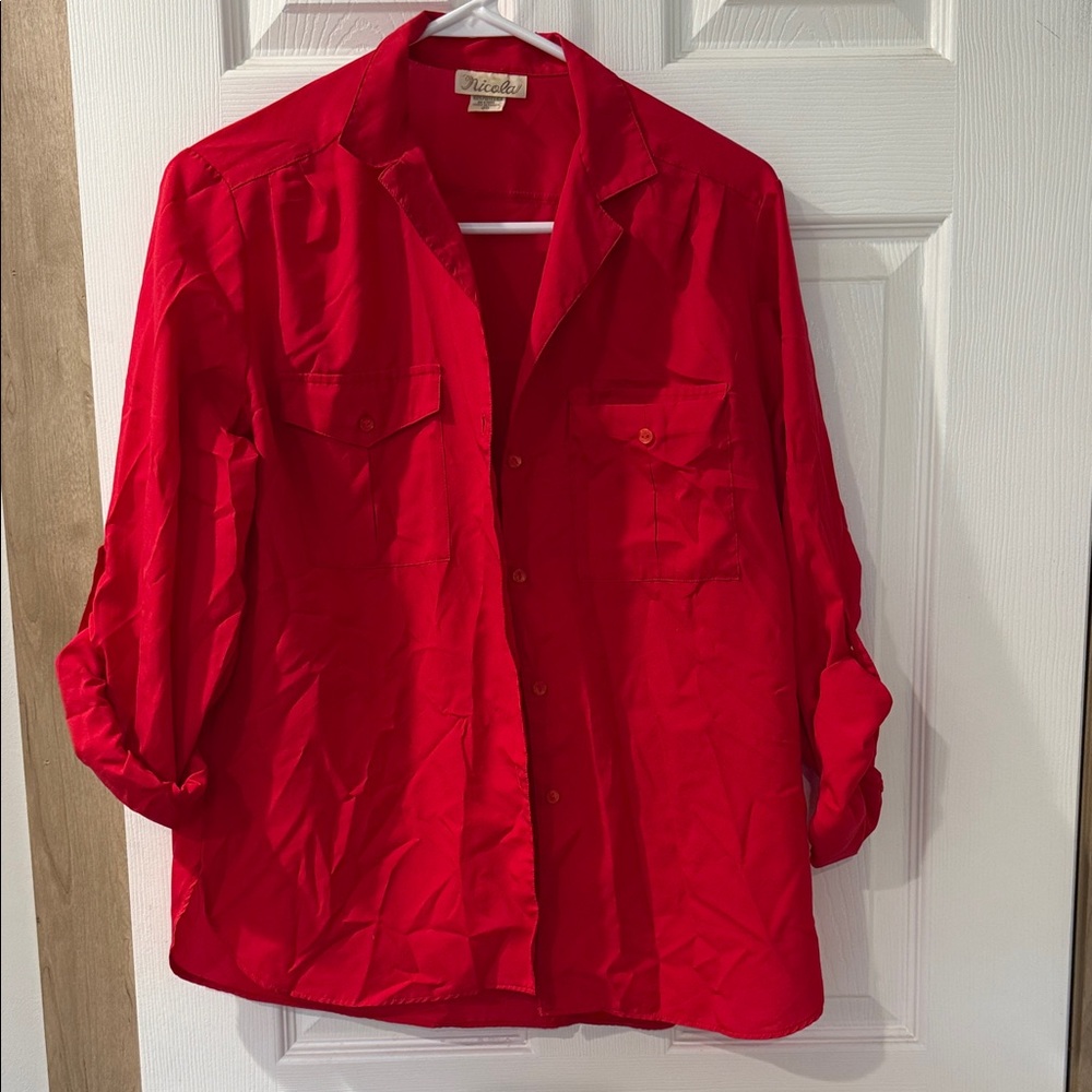 NICOLA Red Women's Blouse